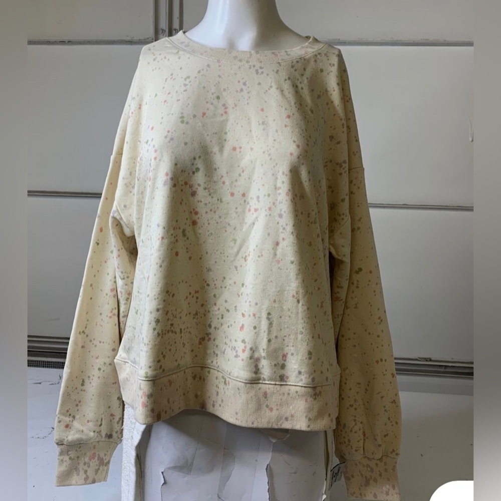 Anthropologie splatter sweatshirt XL Like New